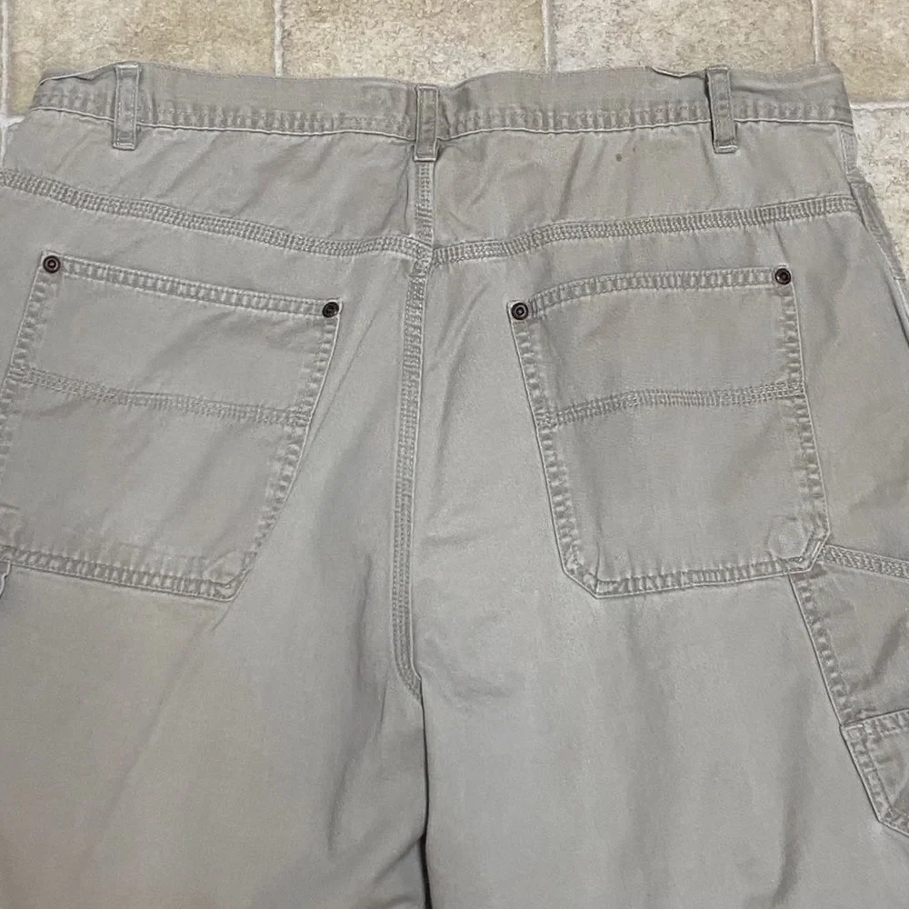 ‼️FINAL ‼️Cherokee Men's Tan Cargo Shorts with Utility Loop Cotton 💯 Size 38